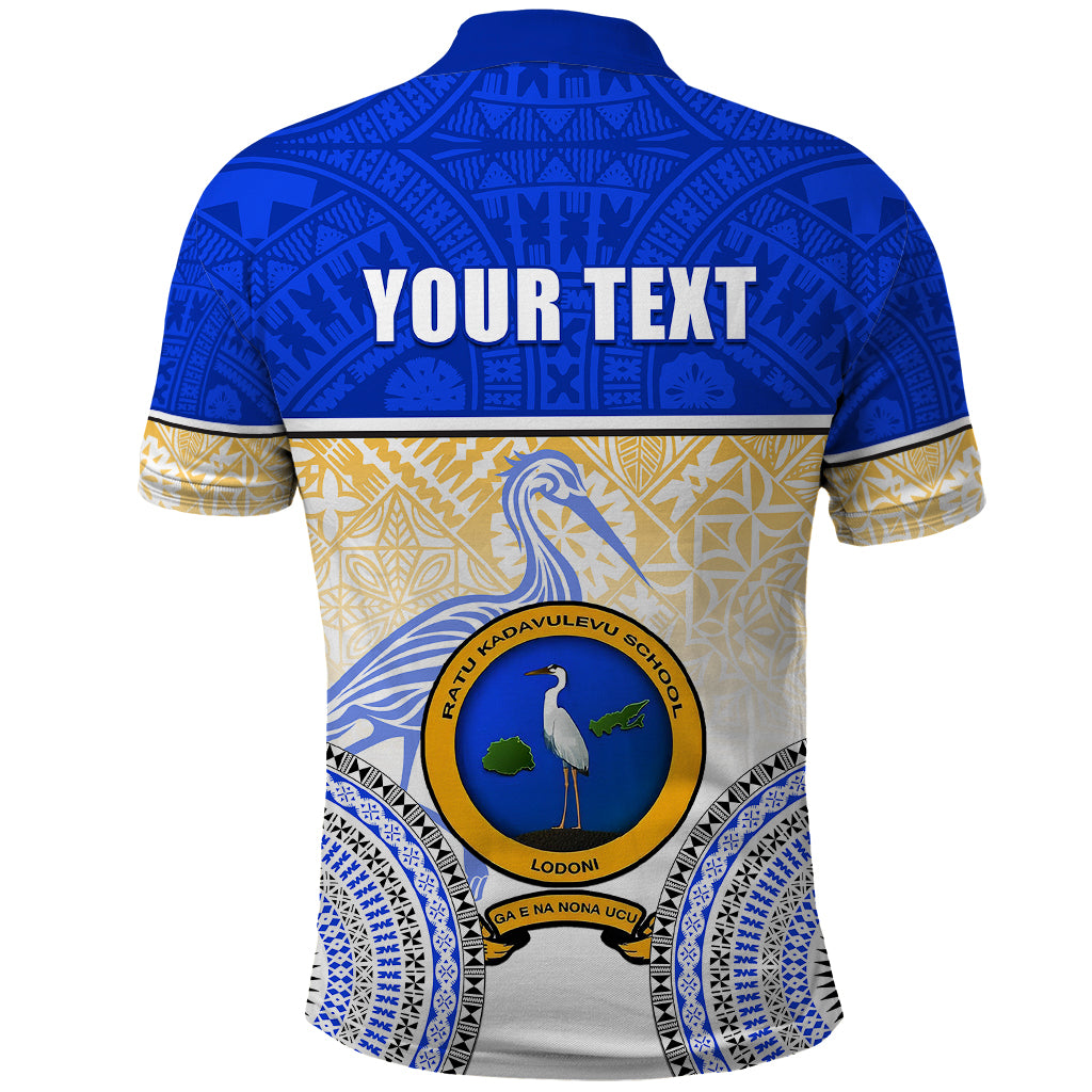 Personalized Ratu Kadavulevu School Polo Shirt With Fijian Tapa Pattern LT05 - Polynesian Pride