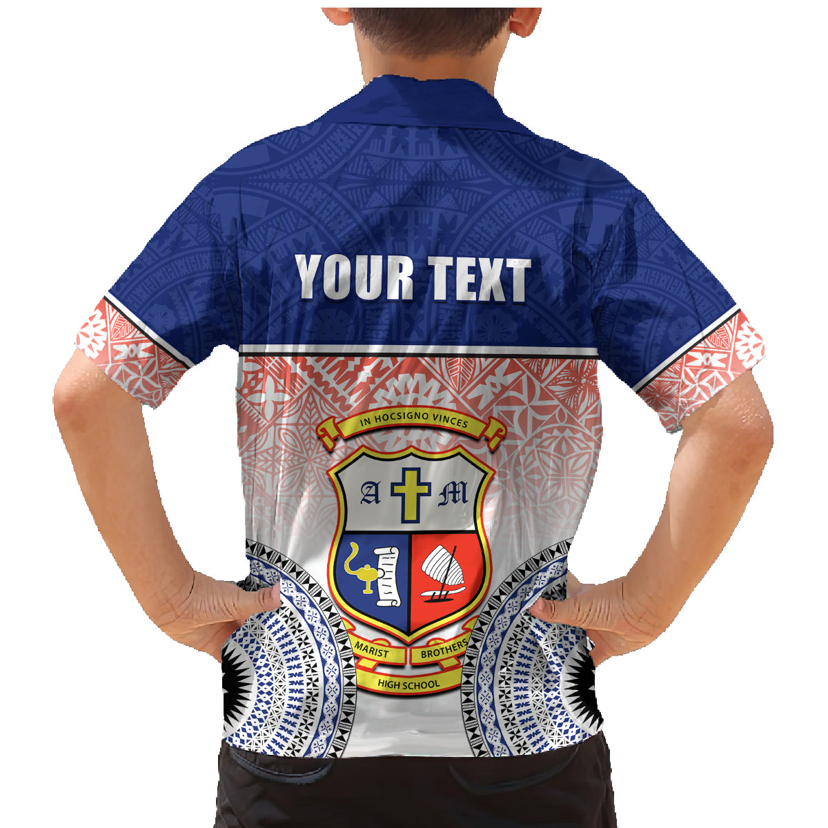 Personalized Marist Brothers High School Family Matching Mermaid Dress and Hawaiian Shirt With Fijian Tapa Pattern LT05 - Polynesian Pride