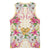 Hawaii Palaka Basketball Jersey Yellow Tribal Pattern With Tropical Flowers - Polynesian Pride