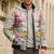 Hawaii Palaka Bomber Puffer Jacket Yellow Tribal Pattern With Tropical Flowers - Polynesian Pride