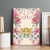 Hawaii Palaka Canvas Wall Art Yellow Tribal Pattern With Tropical Flowers - Polynesian Pride