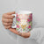 Hawaii Palaka Ceramic Mug Yellow Tribal Pattern With Tropical Flowers - Polynesian Pride