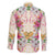 Hawaii Palaka Family Matching Long Sleeve Bodycon Dress and Hawaiian Shirt Yellow Tribal Pattern With Tropical Flowers - Polynesian Pride