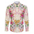 Hawaii Palaka Family Matching Off Shoulder Short Dress and Hawaiian Shirt Yellow Tribal Pattern With Tropical Flowers - Polynesian Pride
