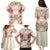 Hawaii Palaka Family Matching Puletasi and Hawaiian Shirt Yellow Tribal Pattern With Tropical Flowers - Polynesian Pride