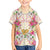 Hawaii Palaka Family Matching Tank Maxi Dress and Hawaiian Shirt Yellow Tribal Pattern With Tropical Flowers - Polynesian Pride