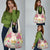 Hawaii Palaka Grocery Bag Yellow Tribal Pattern With Tropical Flowers - Polynesian Pride
