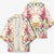 Hawaii Palaka Kimono Yellow Tribal Pattern With Tropical Flowers - Polynesian Pride