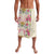 Hawaii Palaka Lavalava Yellow Tribal Pattern With Tropical Flowers - Polynesian Pride