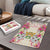 Hawaii Palaka Puzzle Yellow Tribal Pattern With Tropical Flowers - Polynesian Pride