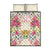 Hawaii Palaka Quilt Bed Set Yellow Tribal Pattern With Tropical Flowers - Polynesian Pride