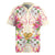 Hawaii Palaka Rugby Jersey Yellow Tribal Pattern With Tropical Flowers - Polynesian Pride