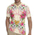 Hawaii Palaka Rugby Jersey Yellow Tribal Pattern With Tropical Flowers - Polynesian Pride