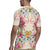 Hawaii Palaka Rugby Jersey Yellow Tribal Pattern With Tropical Flowers - Polynesian Pride
