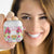 Hawaii Palaka AirPods Case White Tribal Pattern With Tropical Flowers - Polynesian Pride