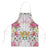 Hawaii Palaka Apron White Tribal Pattern With Tropical Flowers - Polynesian Pride
