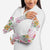 Hawaii Palaka Arm Sleeves White Tribal Pattern With Tropical Flowers - Polynesian Pride