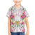 Hawaii Palaka Family Matching Mermaid Dress and Hawaiian Shirt White Tribal Pattern With Tropical Flowers - Polynesian Pride