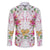 Hawaii Palaka Family Matching Puletasi and Hawaiian Shirt White Tribal Pattern With Tropical Flowers - Polynesian Pride