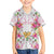 Hawaii Palaka Hawaiian Shirt White Tribal Pattern With Tropical Flowers - Polynesian Pride
