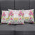 Hawaii Palaka Pillow Cover White Tribal Pattern With Tropical Flowers - Polynesian Pride