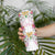 Hawaii Palaka Skinny Tumbler White Tribal Pattern With Tropical Flowers - Polynesian Pride
