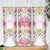 Hawaii Palaka Skinny Tumbler White Tribal Pattern With Tropical Flowers - Polynesian Pride