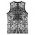 Hawaii Palaka Basketball Jersey Black Tribal Pattern With Tropical Flowers - Polynesian Pride