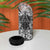 Hawaii Palaka 4 in 1 Can Cooler Tumbler Black Tribal Pattern With Tropical Flowers - Polynesian Pride