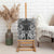 Hawaii Palaka Canvas Wall Art Black Tribal Pattern With Tropical Flowers - Polynesian Pride
