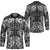 Hawaii Palaka Hockey Jersey Black Tribal Pattern With Tropical Flowers - Polynesian Pride