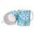 Hawaii Cyan Palaka Ceramic Mug With Tapa Pattern Tropical Flowers - Polynesian Pride
