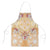 Hawaii Peach Palaka Apron With Tapa Pattern Tropical Flowers - Polynesian Pride
