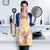 Hawaii Peach Palaka Apron With Tapa Pattern Tropical Flowers - Polynesian Pride