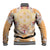 Hawaii Peach Palaka Baseball Jacket With Tapa Pattern Tropical Flowers - Polynesian Pride