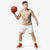 Hawaii Peach Palaka Basketball Jersey With Tapa Pattern Tropical Flowers - Polynesian Pride