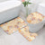 Hawaii Peach Palaka Bathroom Set With Tapa Pattern Tropical Flowers - Polynesian Pride