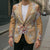 Hawaii Peach Palaka Blazer With Tapa Pattern Tropical Flowers - Polynesian Pride