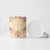 Hawaii Peach Palaka Ceramic Mug With Tapa Pattern Tropical Flowers - Polynesian Pride