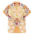 Hawaii Peach Palaka Family Matching Mermaid Dress and Hawaiian Shirt With Tapa Pattern Tropical Flowers - Polynesian Pride