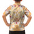 Hawaii Peach Palaka Family Matching Tank Maxi Dress and Hawaiian Shirt With Tapa Pattern Tropical Flowers - Polynesian Pride