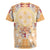 Hawaii Peach Palaka Rugby Jersey With Tapa Pattern Tropical Flowers - Polynesian Pride