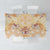 Hawaii Peach Palaka Tablecloth With Tapa Pattern Tropical Flowers - Polynesian Pride