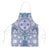 Hawaii Violet Palaka Apron With Tapa Pattern Tropical Flowers - Polynesian Pride