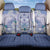 Hawaii Violet Palaka Back Car Seat Cover With Tapa Pattern Tropical Flowers - Polynesian Pride