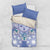 Hawaii Violet Palaka Bedding Set With Tapa Pattern Tropical Flowers - Polynesian Pride