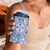Hawaii Violet Palaka 4 in 1 Can Cooler Tumbler With Tapa Pattern Tropical Flowers - Polynesian Pride