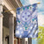 Hawaii Violet Palaka Garden Flag With Tapa Pattern Tropical Flowers - Polynesian Pride