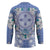 Hawaii Violet Palaka Hockey Jersey With Tapa Pattern Tropical Flowers - Polynesian Pride
