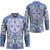 Hawaii Violet Palaka Hockey Jersey With Tapa Pattern Tropical Flowers - Polynesian Pride